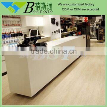 Digital products wooden stand of computer shop furniture