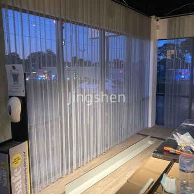 Decorative Metal Mesh Curtains, Woven Metal Flexible Mesh Curtains, Indoor Ceiling Curtains photo-4