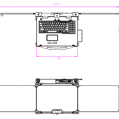 Rugged Computer Triple-Screen Reinforced Desktop Design 350 Nits Brightness IP65 Protection Customizable Solutions photo-4