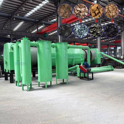 Smokeless Nut Shell Carbonization Equipment Biochar Pyrolysis Plant