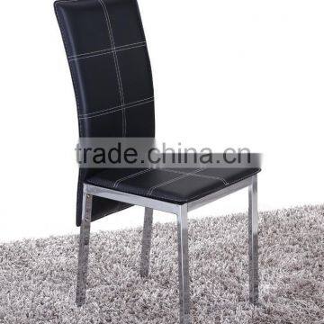 pu leather Material and Modern Appearance stacking dining chair