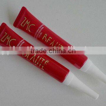 Red tube,flexible plastic tube for cosmetic packagings,small soft tube,PE tube for cosmetic packaging