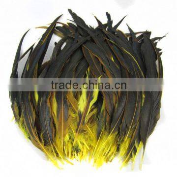 Rooster feather cock ornaments