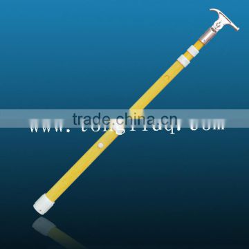 Adjustable high voltage fiberglass triangle hot stick