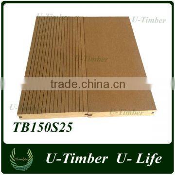 Composite Deep Embossing Outdoor Wpc Decking 150x25mm photo-2