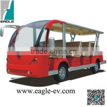 14 seats Electric Shuttle Bus used as electric tourist car with CE Certificate