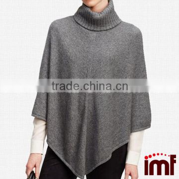 Cashmere Turtleneck Poncho