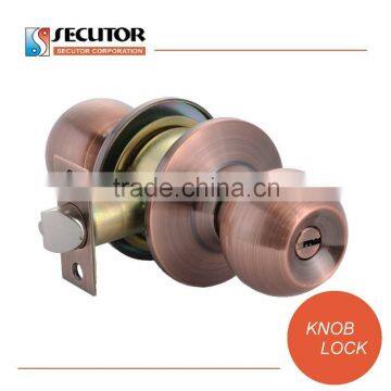Satin Stainless Steel Cylindrical Knob Entrance Door Lock photo-3