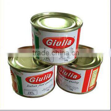 tomato paste&pasta de tomate 28-30% for Africa