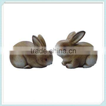 Vivid decorative clay rabbit figurine