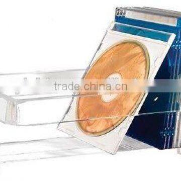 Kantek Clear Acrylic CD Rack Fits 20 CDs in Jewel Cases or 40 Slim Jewel Cases