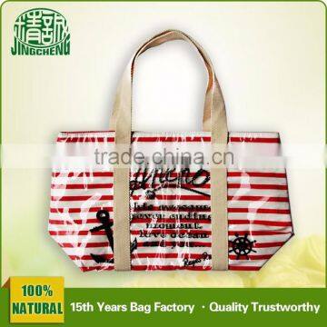 2016 New Design ECO- friendly PVC Coated Cotton Bag