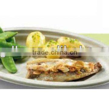 100% Biodegradable Microwavable Small Oval Plate Wholesale