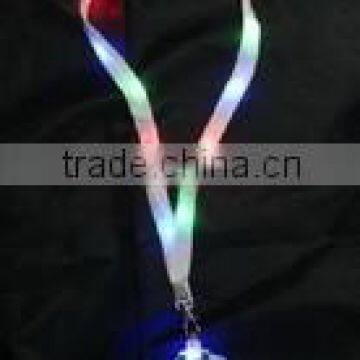 LED Flashing Dollar Necklace with Fabric Lanyard light up toys for kids