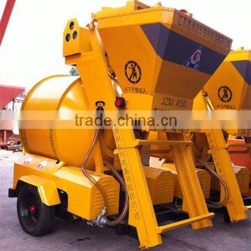 China new best selling JZM450l self loading portable beton stirring machine for sale