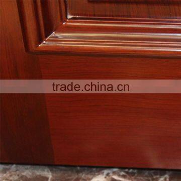 China Supplier Tempered Glass Sliding Wood Door Teak Wood Double Door Design photo-3