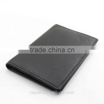 Black color passport wallet case with card holder flip cover wallet case