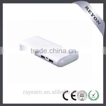 10000mAh (2A + 1A) High Capacity Ultra Fast Charge Mobile Power Station Dual USB Outputs for Smartphones and Tablets photo-2