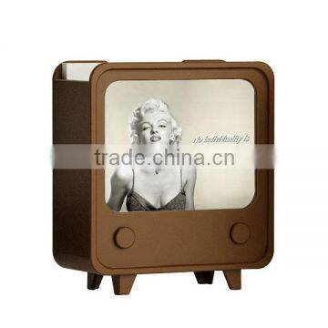 Cute TV Shaped Plastic Memo Note Holder with memo paper