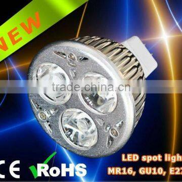 3*1W 12V high luminous LED spot light,2 years warranty