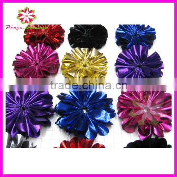 2.5" Bright fabric hair flower, hair flower, chiffon flower