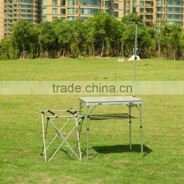Portable Brushed Silver Picnic Table photo-4