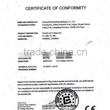 CERTIFICATE OF CONFORMITY