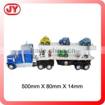 Modern toy world big truck toy and 6 mini car by ABS with good quality with EN71 for child