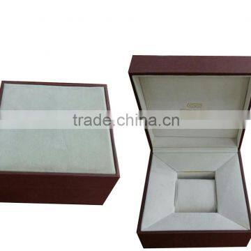 Custom Paper Covering, Plastic Watch Box with Velvet Top