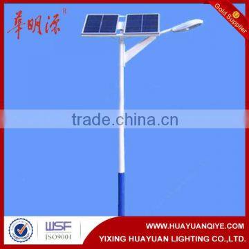 Steel galvanized battery box solar street light pole