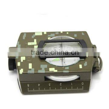 outdoor camping navigation tool military multi function lensatic compass with night light