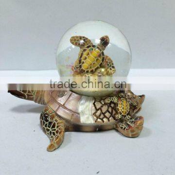 polyresin turtle water globe