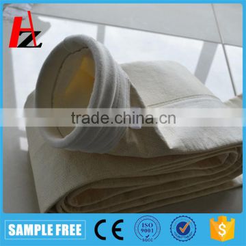 Needle punched aramid nonwoven filter bag