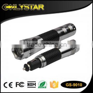 Onlystar GS-9010 car flashlight 1W led torch emergency 12v flashlight rechargeable