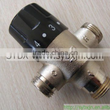 brass 1/2" thermostatic mixing valve for solar heater(china supplier)