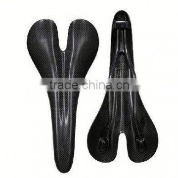 Weight light new product 2014 hot road bicycle or mountain bike carbon fiber saddle cheap bicycle parts