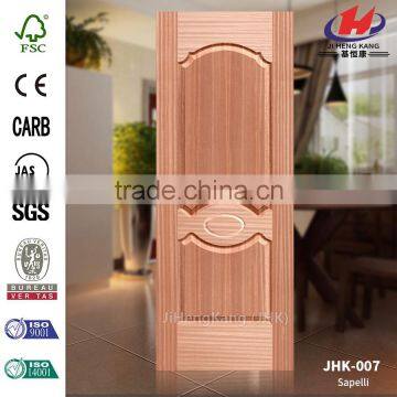 JHK-007 Outerior Garden Deep Trough Canada Natural Sapelli Moulded Accordion Door Skin Manufacture