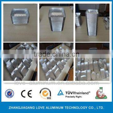 Best-selling of Takeaway Aluminum Foil Rectangle Food Container With Lid For Packing