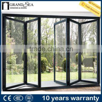 Modern Aluminum Exterior Glass Folding Door photo-4