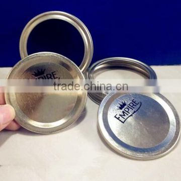 Metal Preserve Lid Seals and Screw Bands for Glass Mason Jar