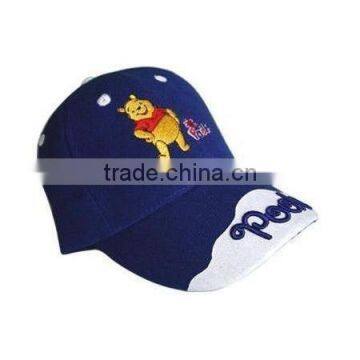 Fashion Girls Custom Embroidery 100 Cotton Kids Baseball Caps Made In China