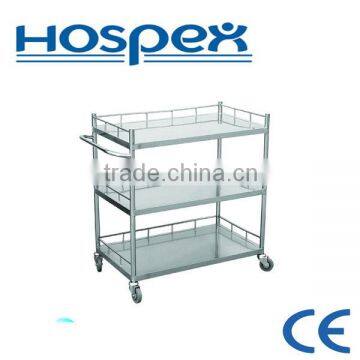 HH123 hospital stainless steel Dressing Trolley manufacturer