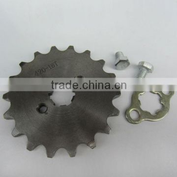 china high quality 420 20mm motorcycle chain and sprocket