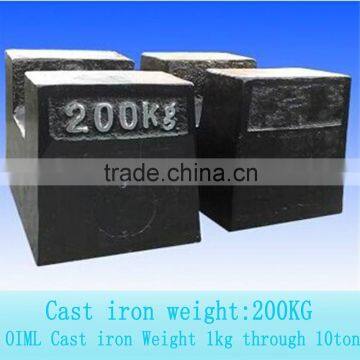OIML M1 class 200kg black Truck Scale calibration weights,test weight for crane