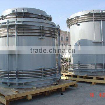 Axial metal pipe compensator for blast furnace