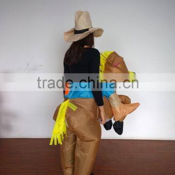 DJ-CO-105 Adult Popular Party Inflatable Horse Riding Costume photo-4