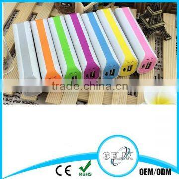 roman style strip 2015 portable mini multi-color power bank 5000mah