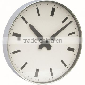 Fashion metal round shaped wall clock, decorative wall mounted clock