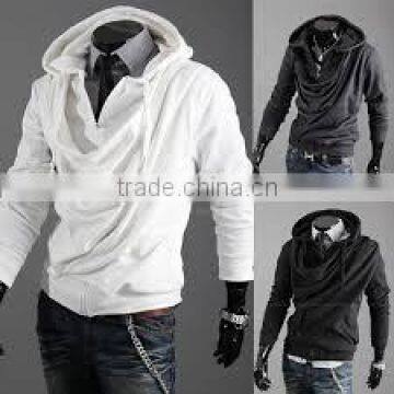 leather sleeve sweatshirt,wholesale crewneck sweatshirt,hoodies sweatshirts/Hot Selling Black Leather Sleeve Sweatshirt For Men