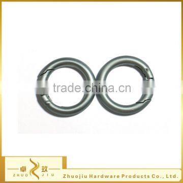 Zinc alloy 25mm sliver round snap hook